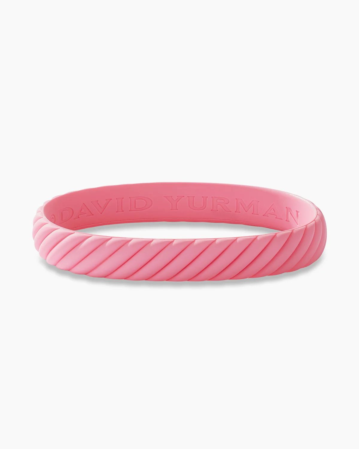 David Yurman | Cable Pink Rubber Bracelet, 10mm | David Yurman