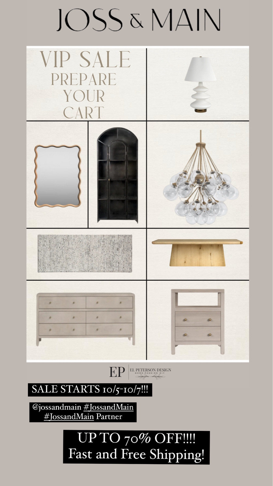 @jossandmain #jossandmain #jossandmainpartner
UP TO 70% OFF!!! Fast and Free Shipping!   
 VIP sale

#LTKHome #LTKSaleAlert