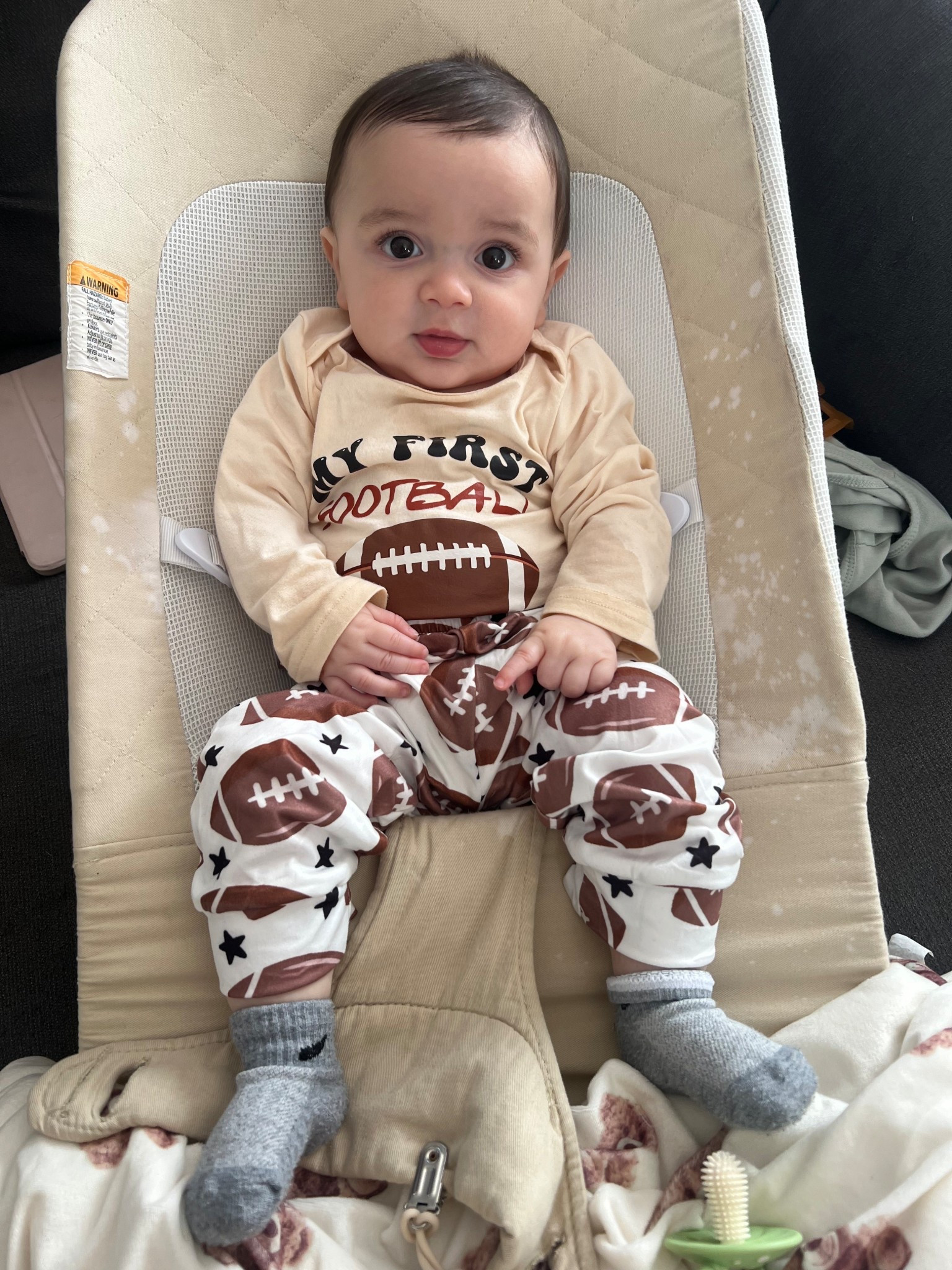 ‘My first football season’ 

#babyootd #footballseason #myfirstfootballseason #baby #motherhood #momlife #ltkootd #ltk 

#LTKBaby #LTKKids #LTKStyleTip