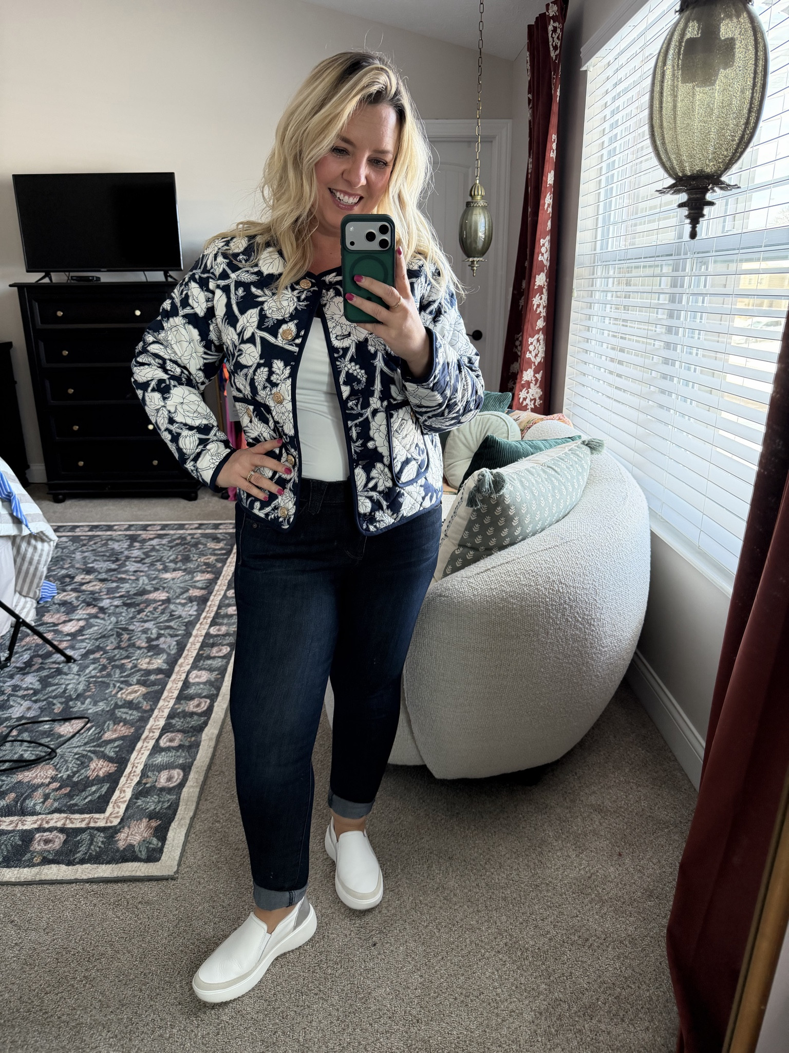 Walmart fashion has some incredible new arrivals! This floral quilted jacked looks like Free People to me 🤭 I sized down to a medium in the jacket from my usual lg  

#LTKOver40 #LTKMidsize #LTKPetite