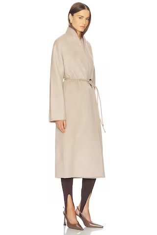 Jolie Coat in Grey Beige | Revolve Clothing (Global)