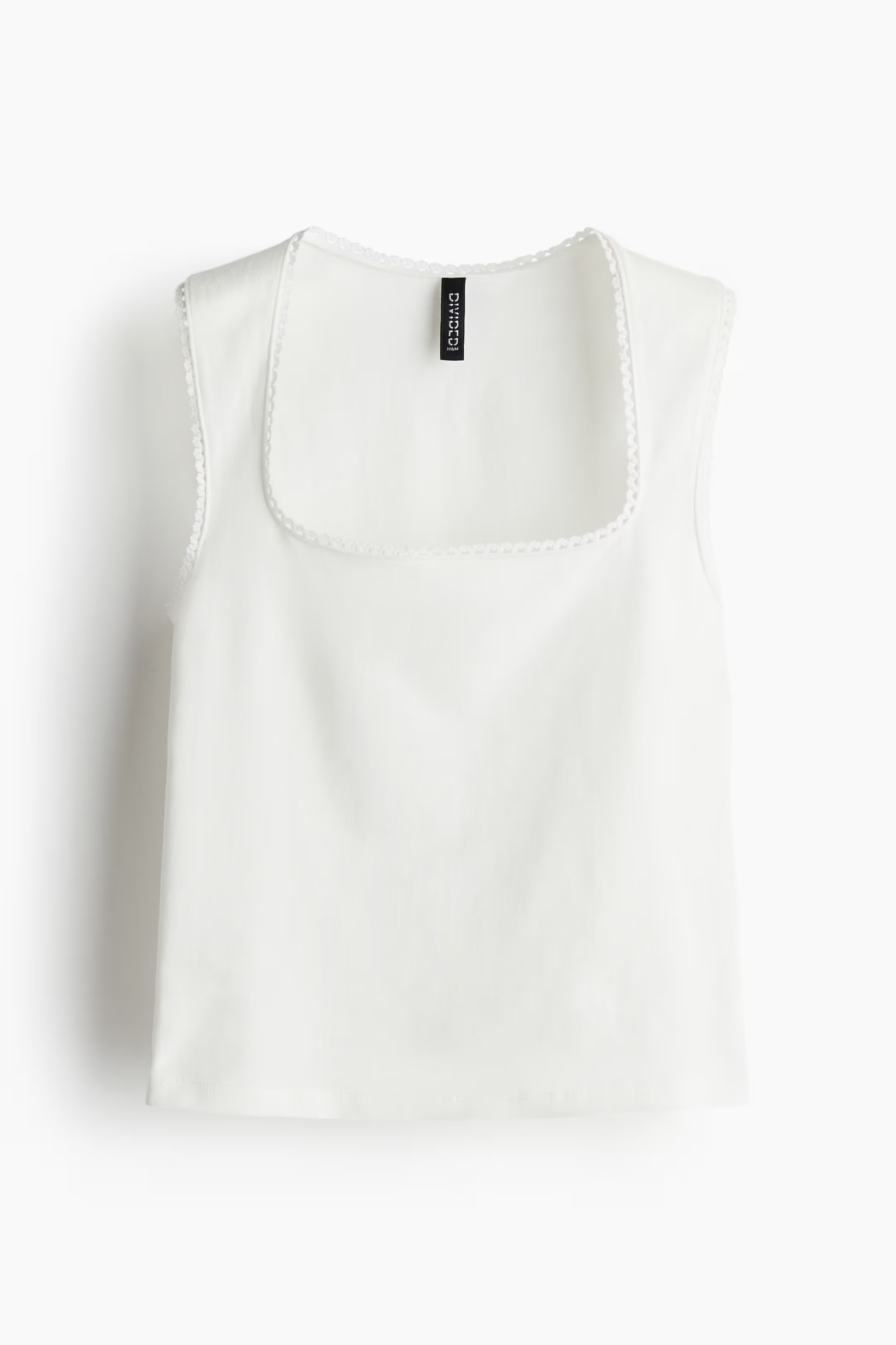 Picot-Trimmed Sleeveless Top | H&M (US + CA)