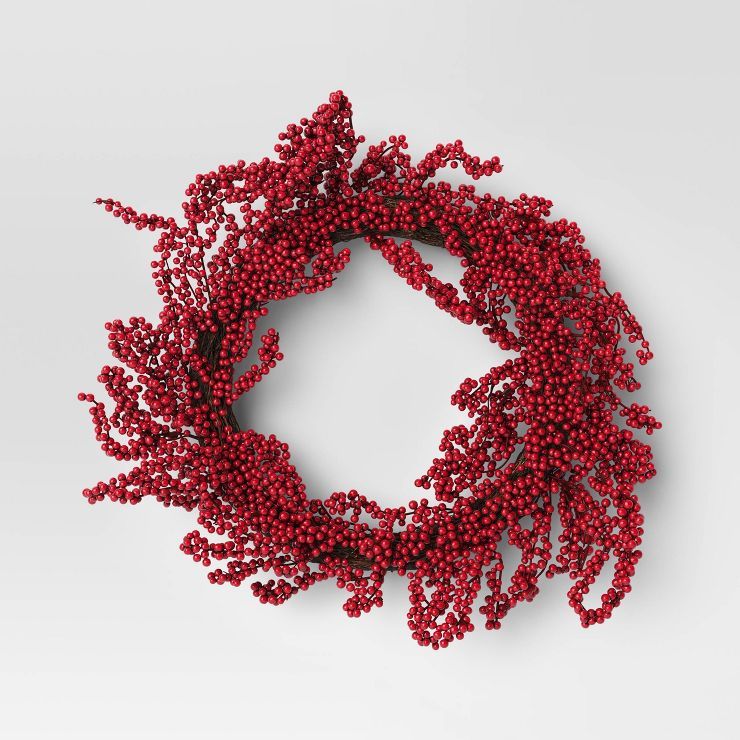 Red Berry Wreath - Threshold™ | Target