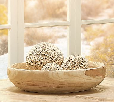Olivia Handwoven Decorative Balls - Set of 3 | Pottery Barn (US)