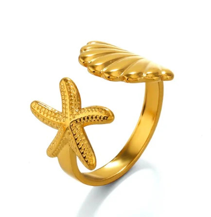 Azure Shell and Starfish Ring | Liv Bella Vita