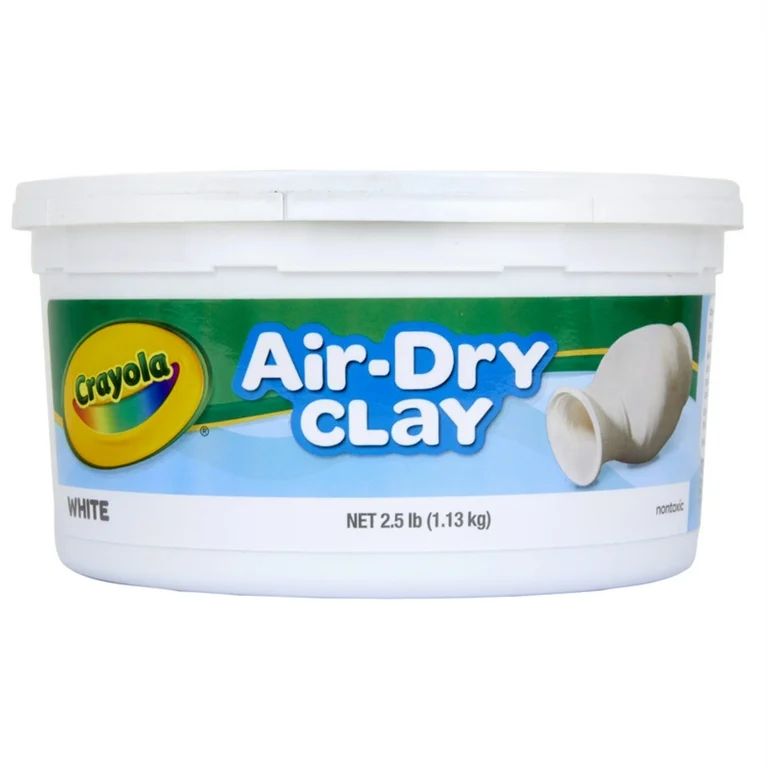 Crayola Air-Dry Clay, White, 2.5 Lb Resealable Bucket | Walmart (US)