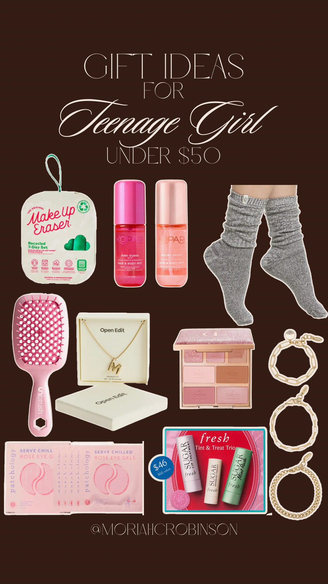 Gift guide for the teenage girl under $50!

Gifts for her, gift guide, Christmas gifts

#LTKGiftGuide #LTKHoliday #LTKFindsUnder50
