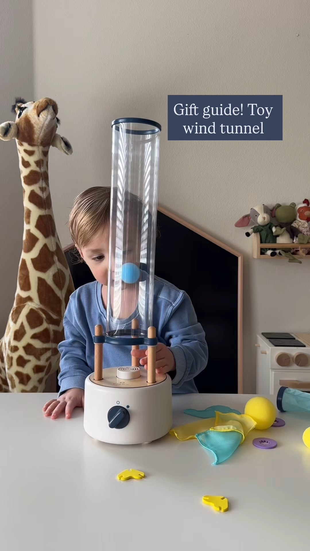 Whenever we go to the children’s museum, the wind tunnel is always my kids favorite part! This at home, toy wind tunnel is so much fun and it comes with a couple of different attachments! I think their faces say it all 😍

#giftguide #playroom #toysforkids #toddlertoys #giftideasforkids

#LTKFamily #LTKBaby #LTKKids