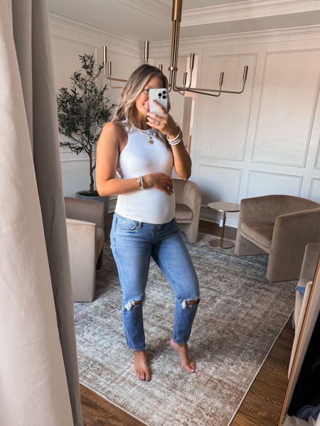 These are the best maternity jeans I’ve ever found! They come in length options and have a full belly panel. 

Sizing info: I am 5’8 and a true 6/28 pre-pregnancy. I’m wearing a 28/long! 

Maternity
Pregnancy
Bumpfriendly
Pregnancy jeans


#LTKfindsunder100 #LTKbump #LTKsalealert
