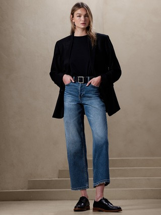 Ultra High-Rise Wide-Leg Crop Jean | Banana Republic (US)