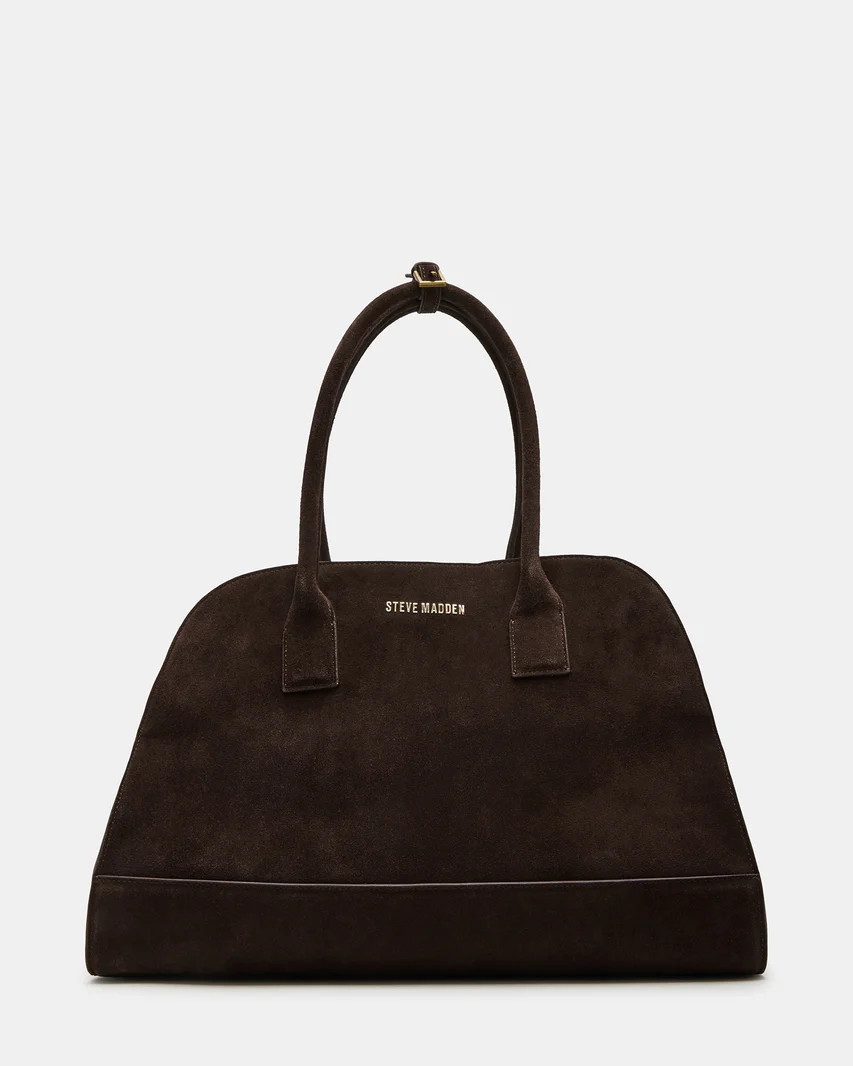 HEIDEE Shoulder Bag Brown Suede | Women's Tote Handbag | Steve Madden (US)