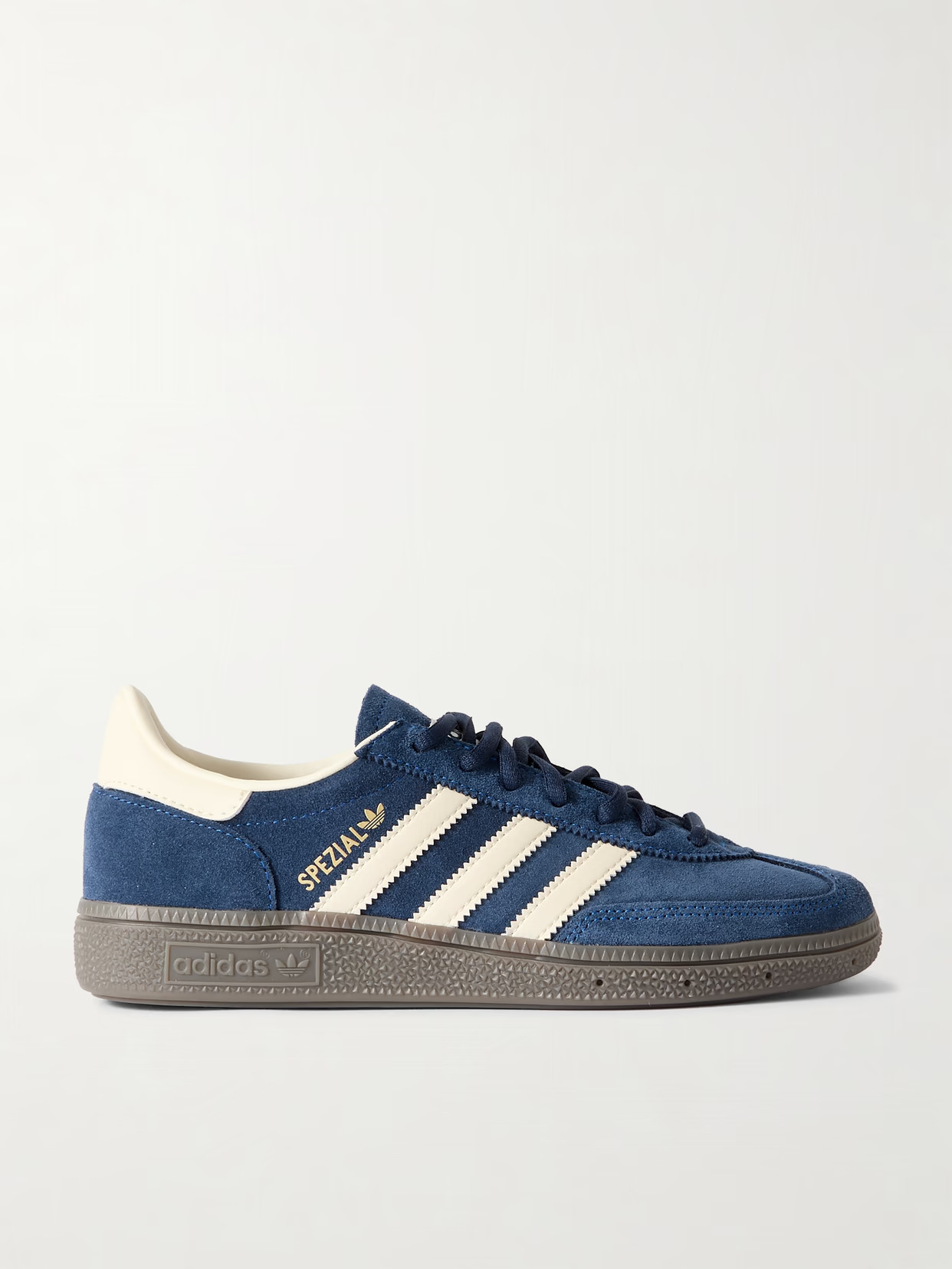 adidas Originals - Handball Spezial Leather-trimmed Suede Sneakers - Navy | NET-A-PORTER (UK & EU)