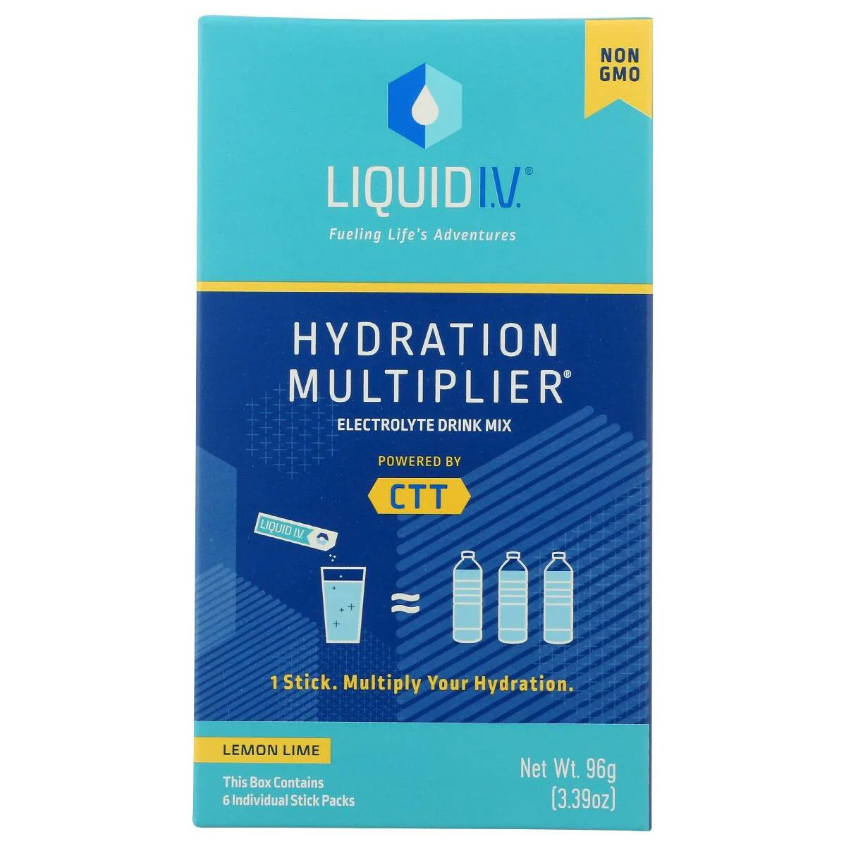 LIQUID I.V. 6 -Pack 3.39-fl oz Lemon Lime Sports Drink one_size | EHC00016 | Lowe's
