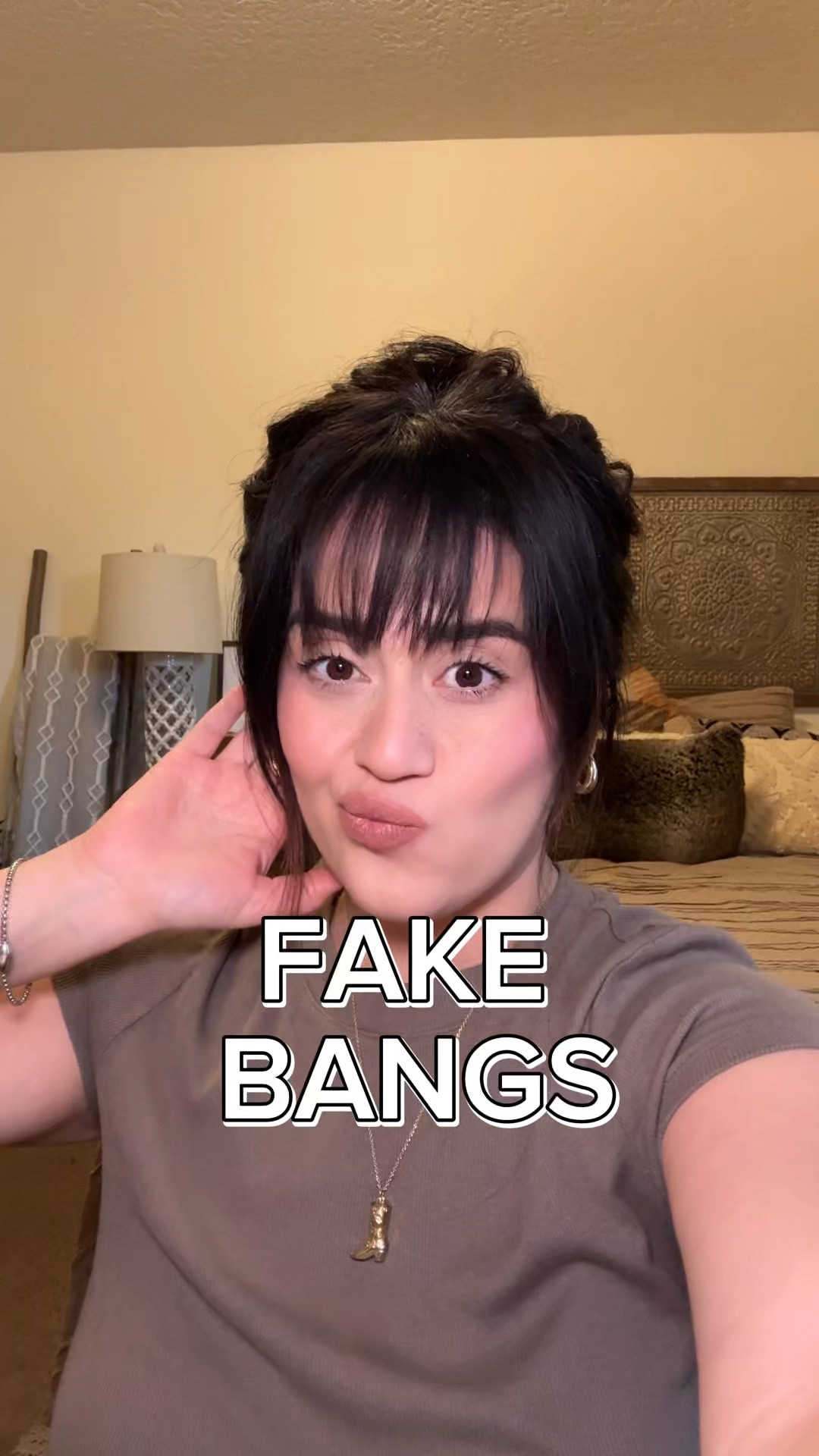 My fake Amazon bangs!