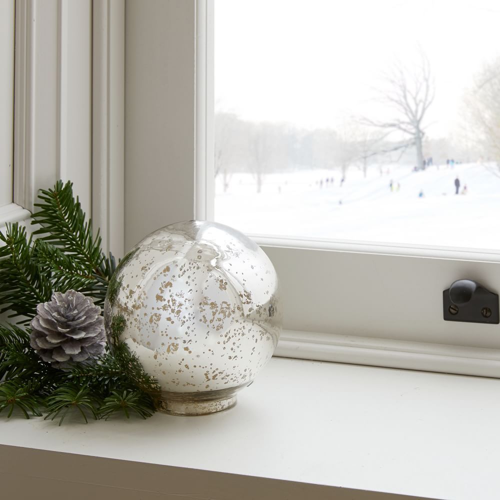 Light Up Mercury Glass Globe | West Elm (US)