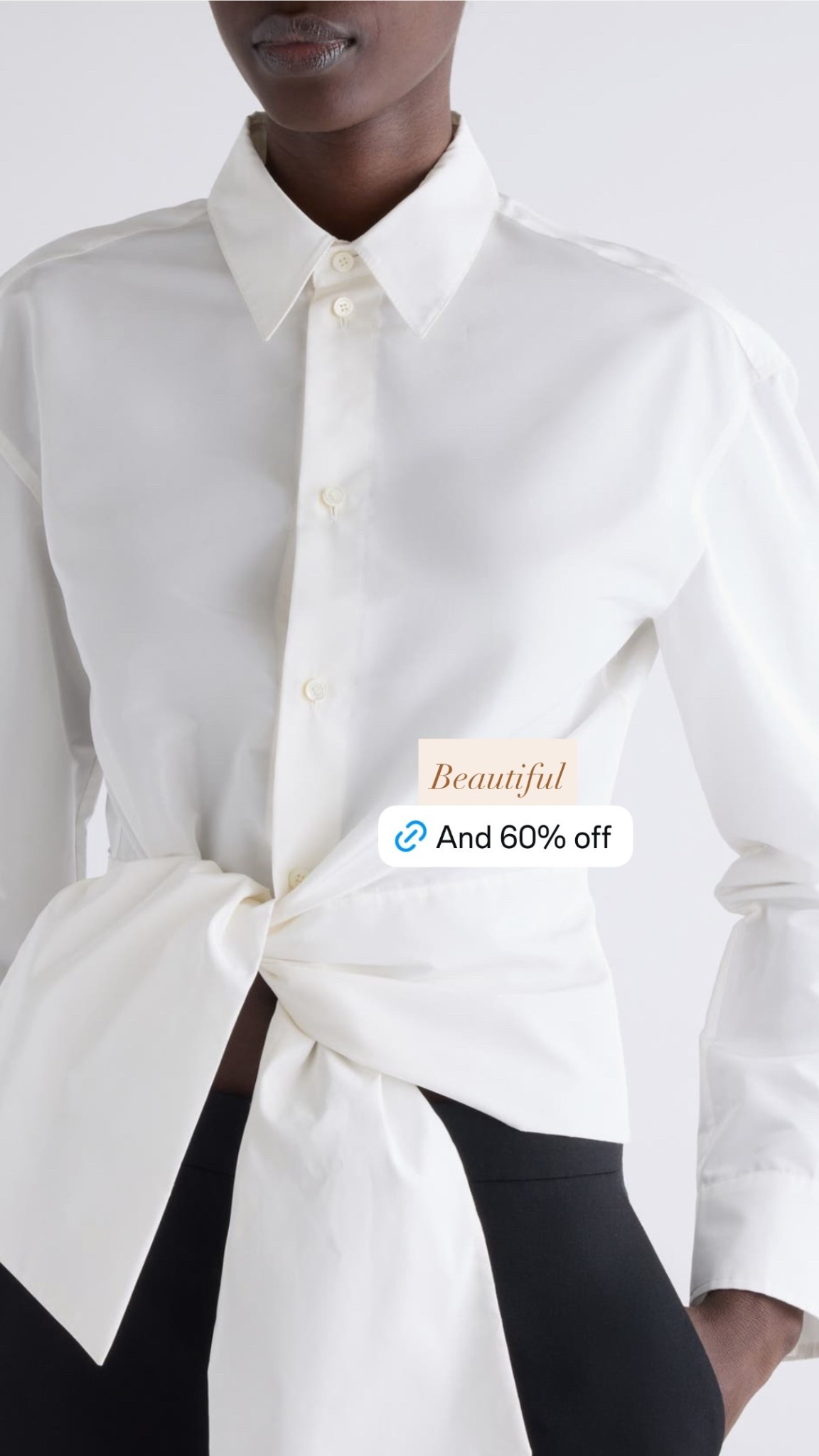 Bow Taffeta Button-Up Shirt
Givenchy

#classicstyle
#whiteshirt
#tiewaistshirt
#designersale
#wintersale

#LTKootd #LTKSaleAlert #LTKSeasonal