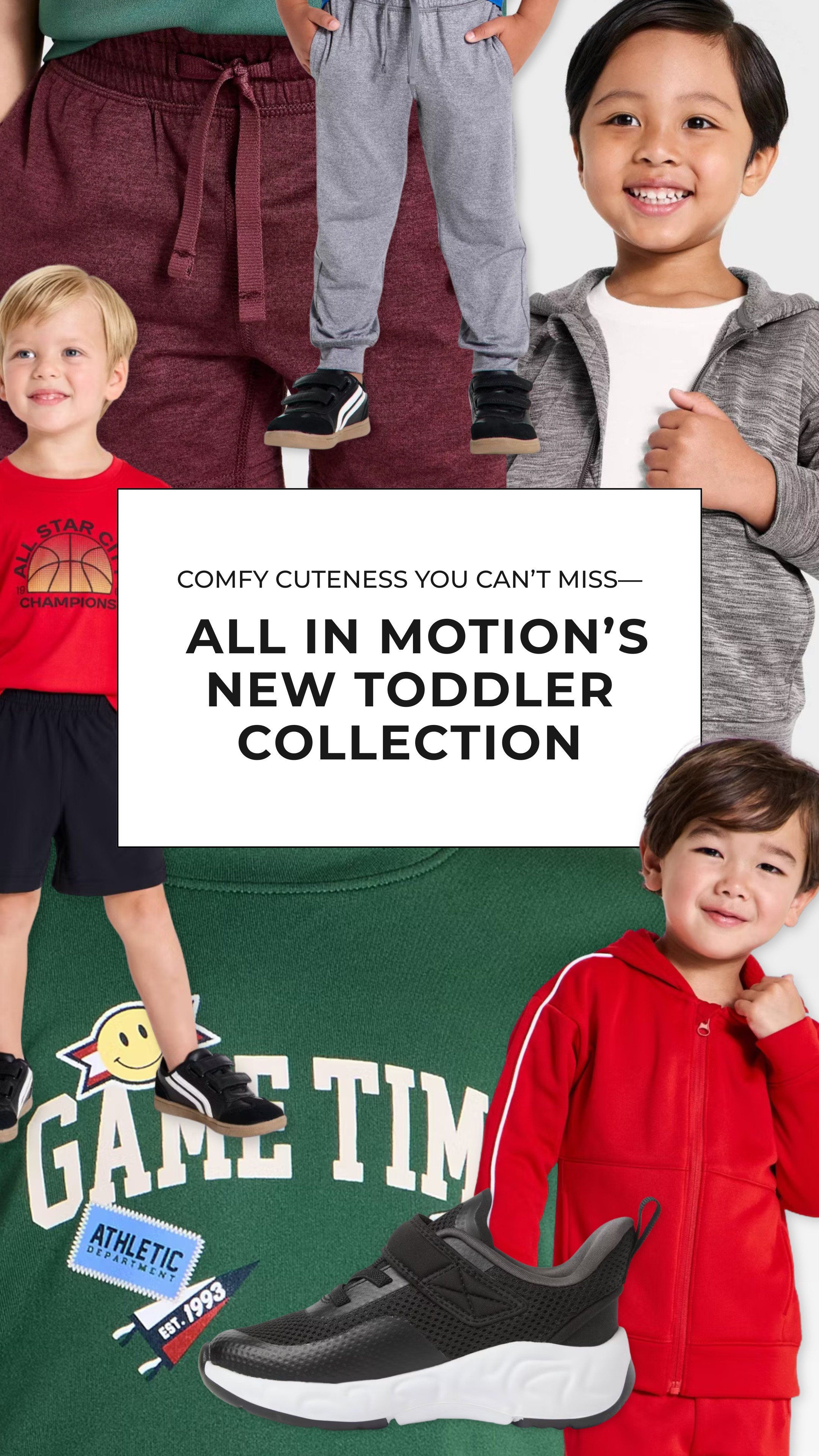 It’s the comfy cuteness you can’t miss—All in Motion has finally arrived for toddlers! Shop our top picks for your little guy on the go! 💙 

 #LTKActive #LTKKids