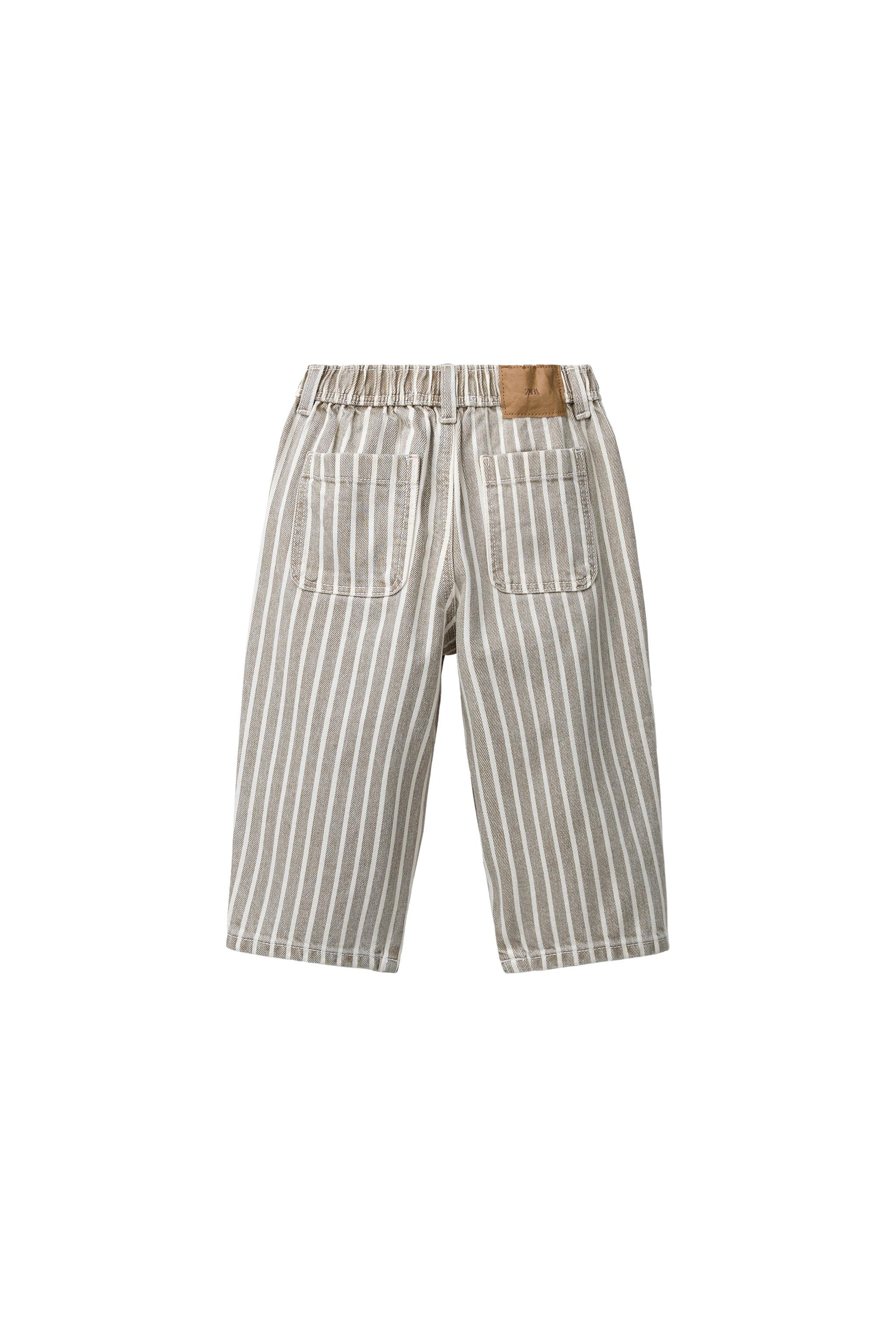 STRIPED BAGGY PANTS | Zara Canada