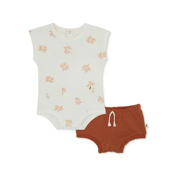 easy-peasy Baby Tank Bodysuit and Shorts Outfit Set, 2-Piece, Sizes 0M-24M - Walmart.com | Walmart (US)