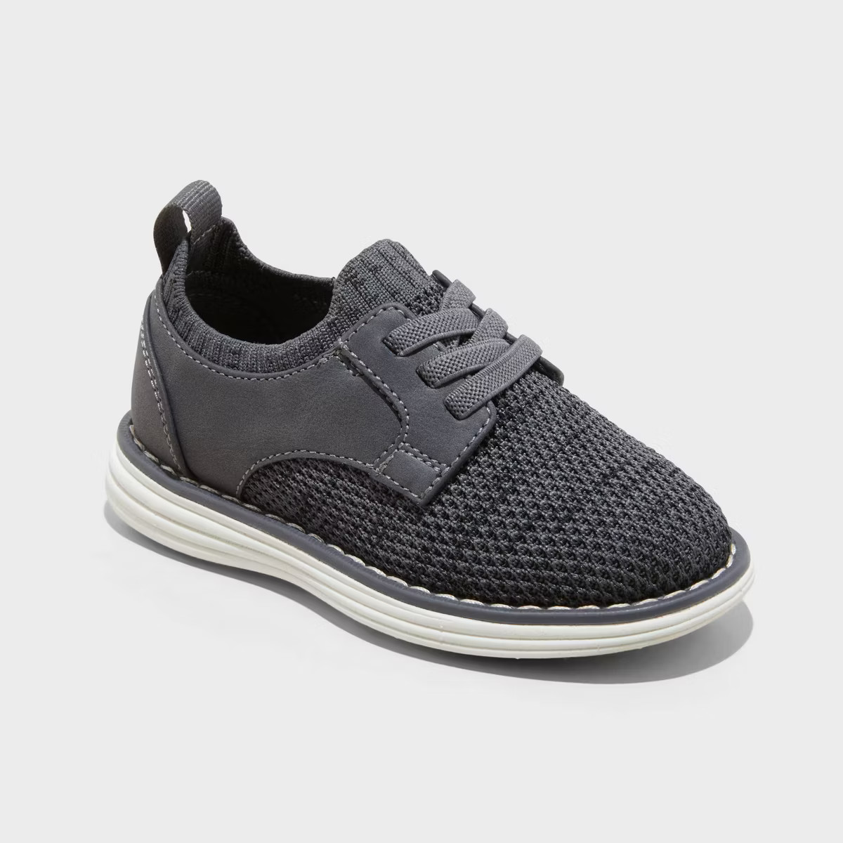 Toddler Shane Knit Dress Shoes - Cat & Jack™ Charcoal Gray | Target