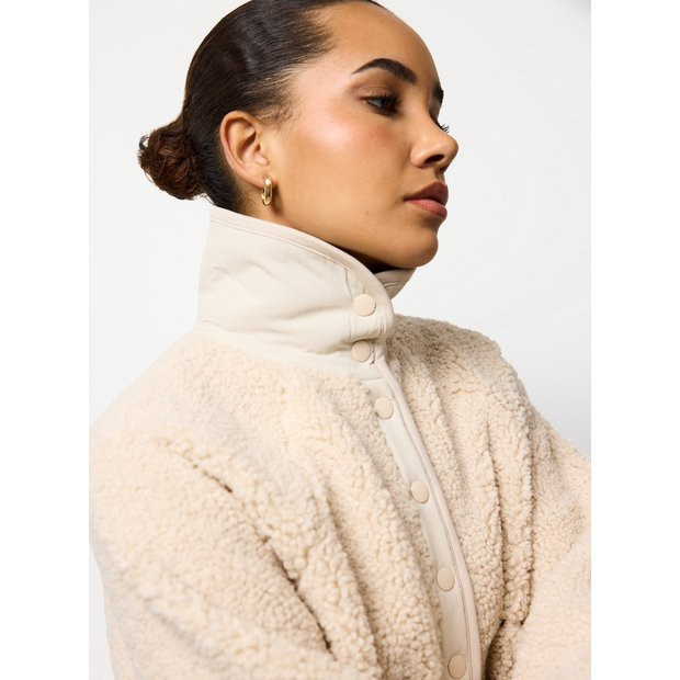 The Cream Sporty Borg Fleece Jacket XXL | Tu Clothing