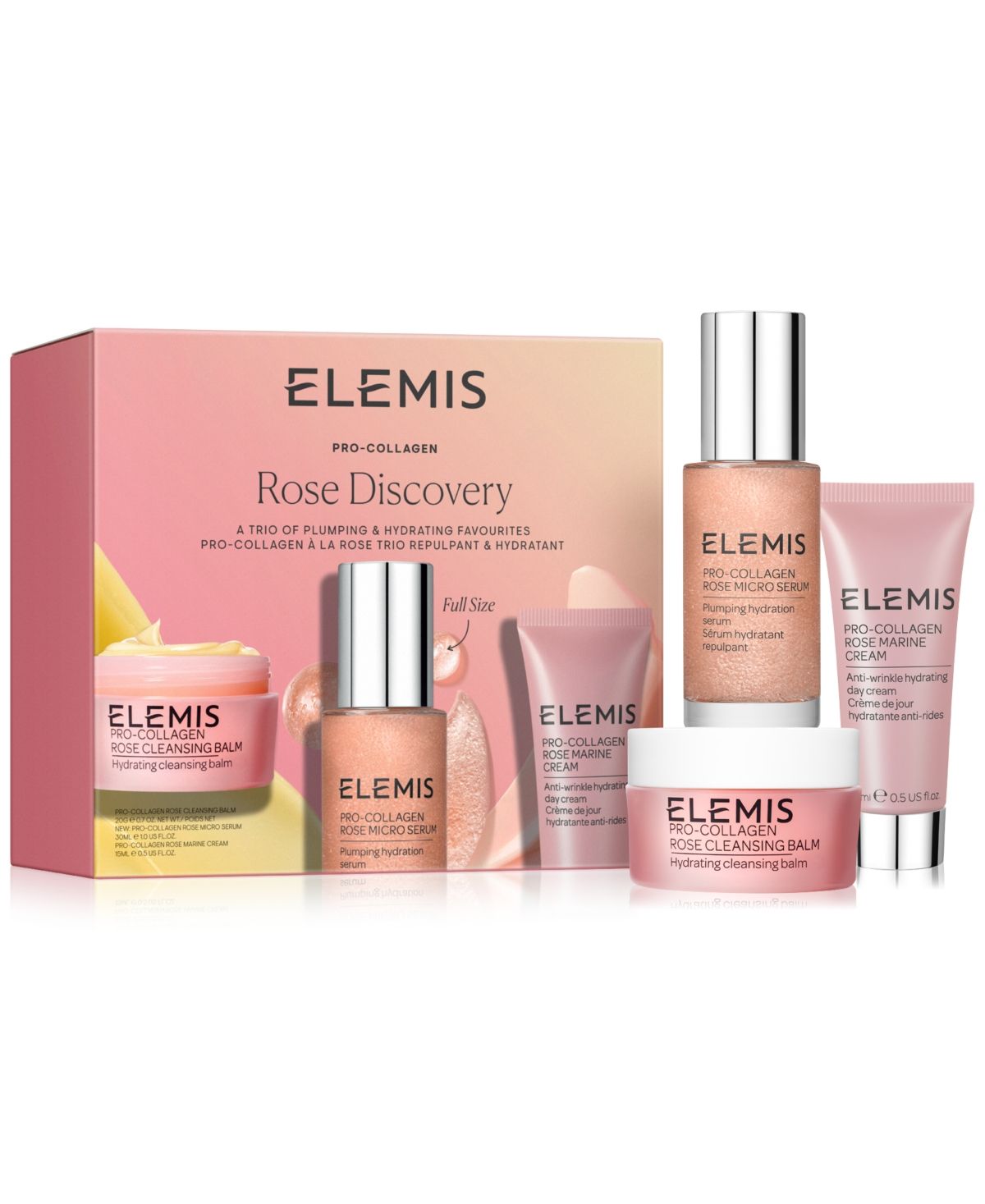 Elemis 3-Pc. Pro-Collagen Rose Discovery Set | Macy's