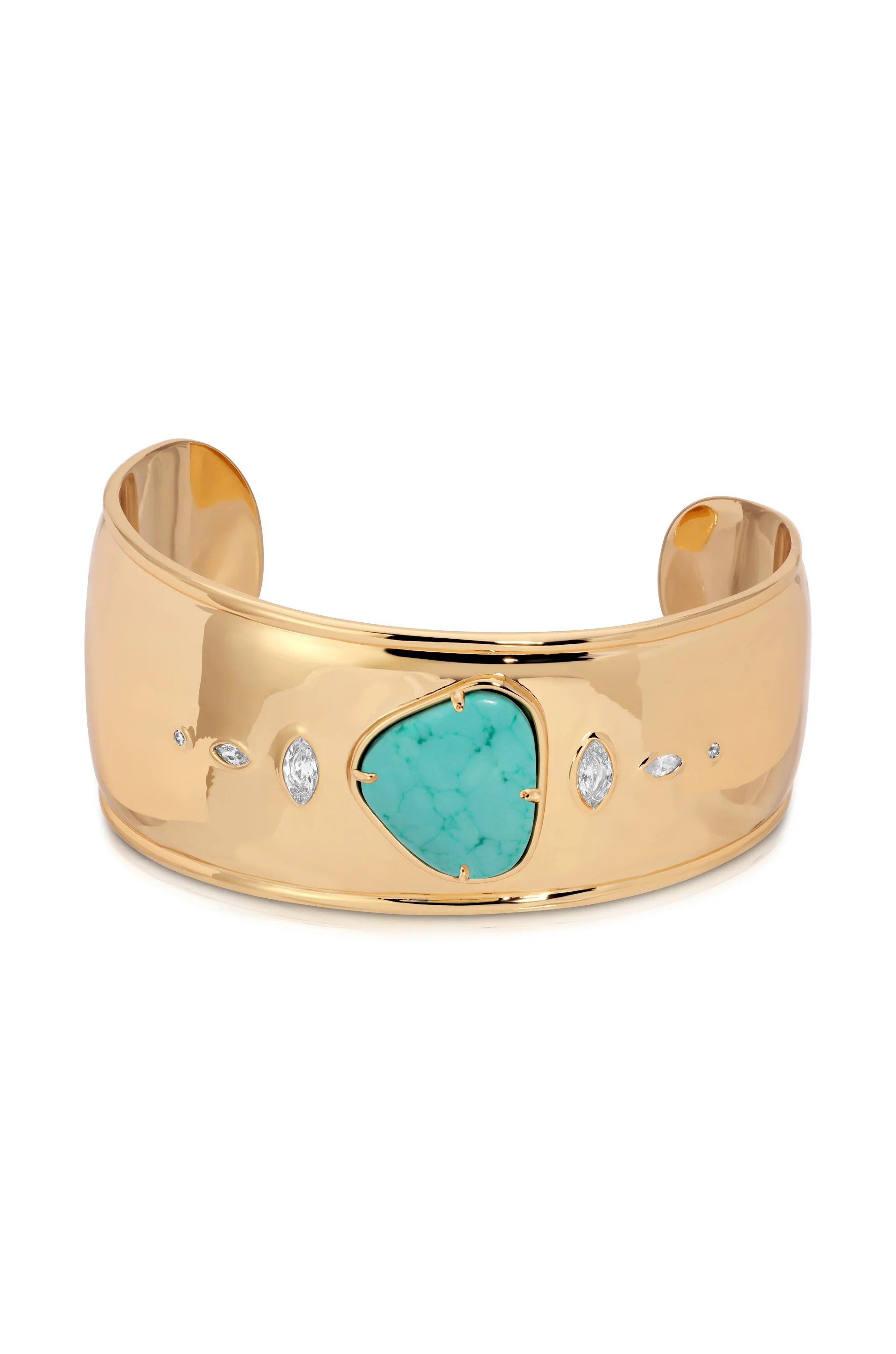 Turquoise Solstice Thick Cuff | Ettika