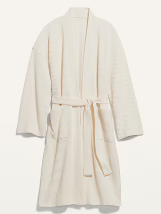 Oversized Waffle-Knit Tie-Belt Robe for Women | Old Navy (US)