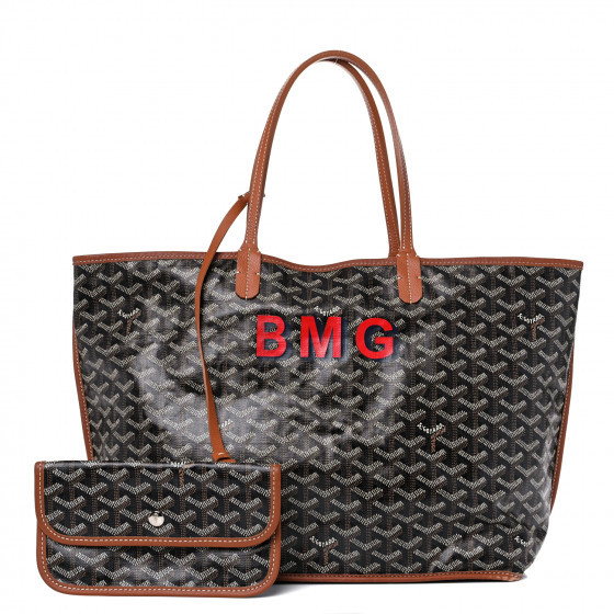 GOYARD Goyardine Reversible Anjou PM Black Gold | Fashionphile