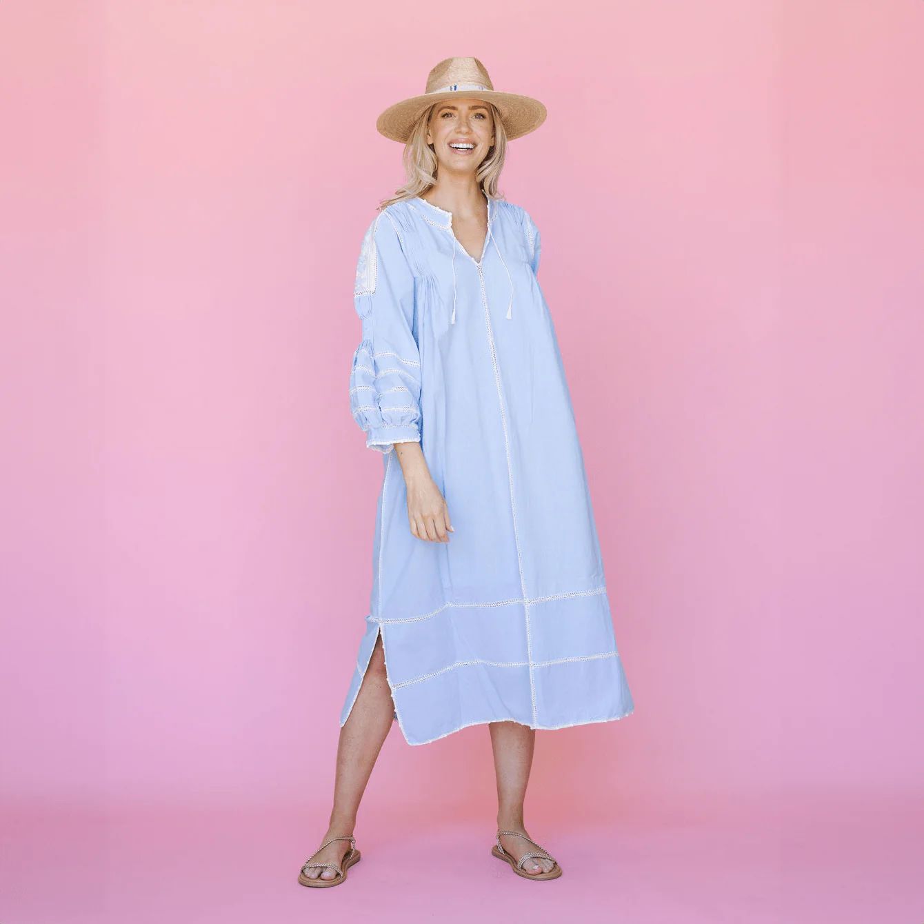 Blue Lucia Dress | Sunshine Tienda