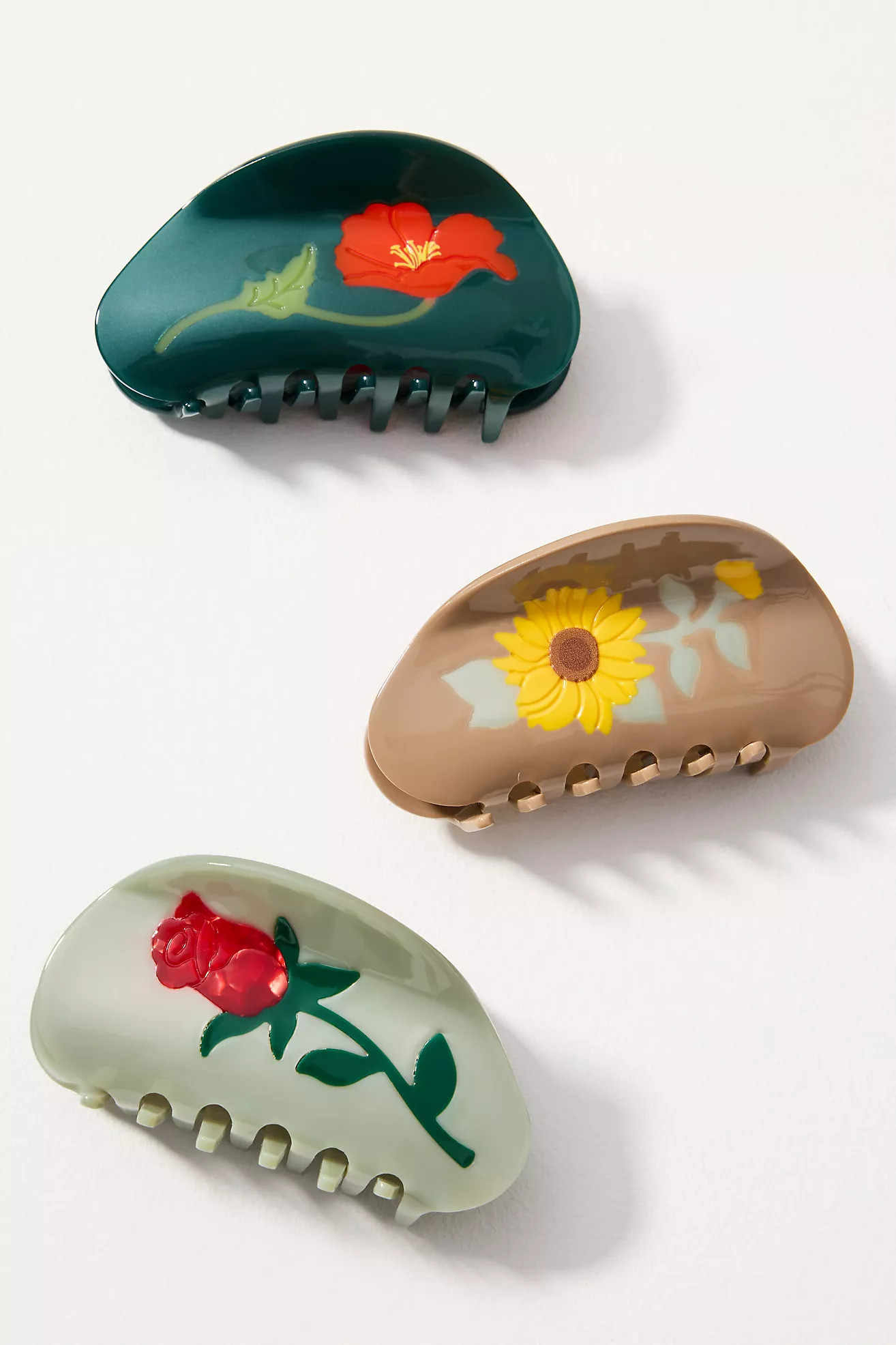 Assorted Icon Hair Claw Clips, Set of 3 | Anthropologie (US)