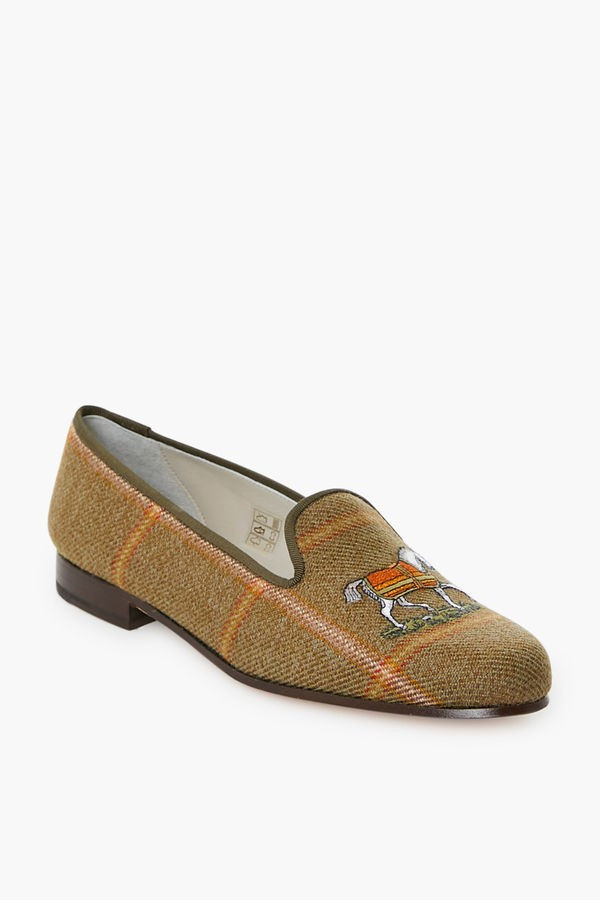 Grant Plaid Horse Slippers | Tuckernuck (US)