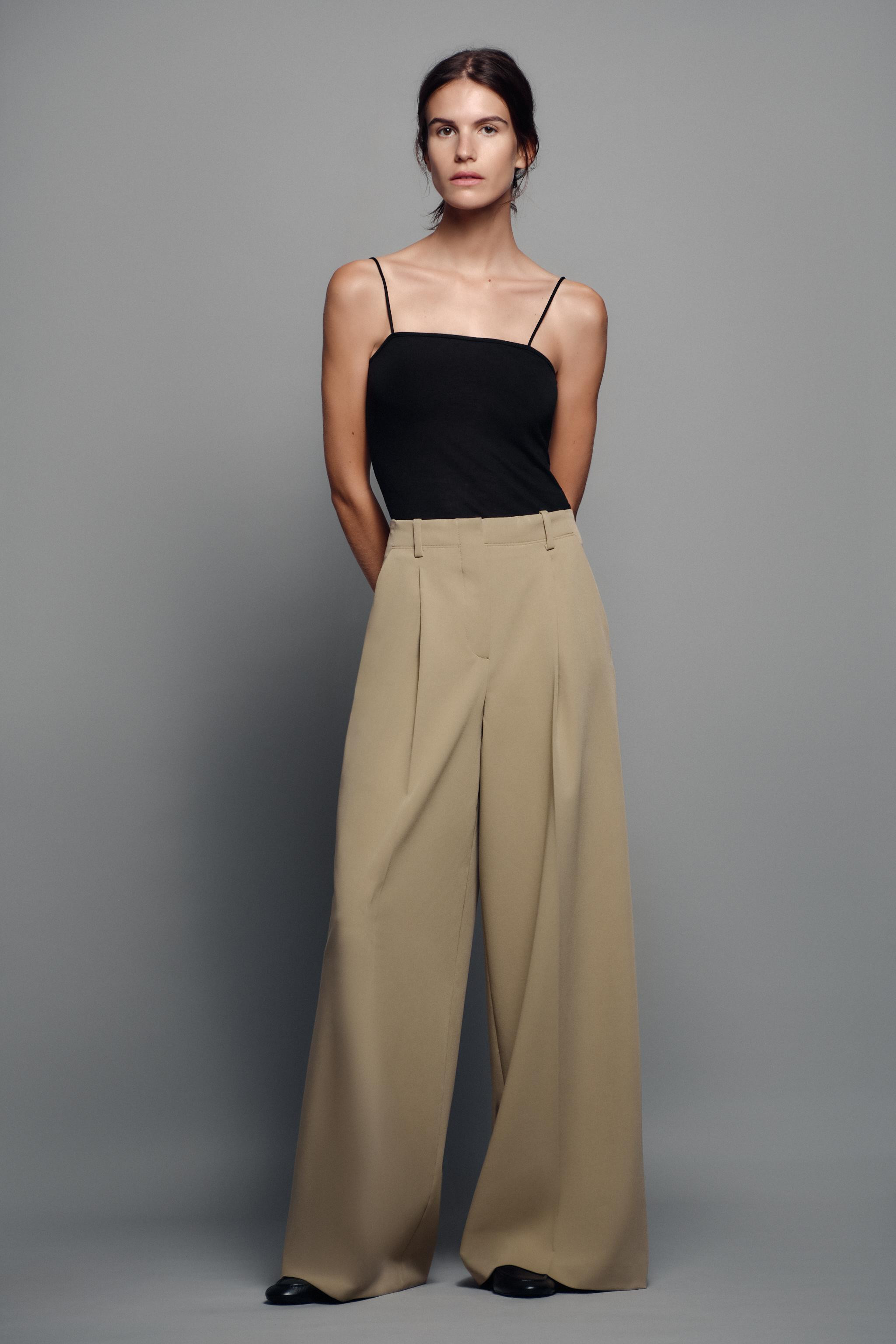 ZW COLLECTION PLEATED PANTS | Zara US