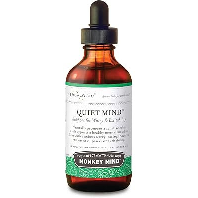 Herbalogic - Quiet Mind Liquid Herb Drops - Non-Sedating, Promotes a Feeling of Zen-Like Calm - Ease | Amazon (US)