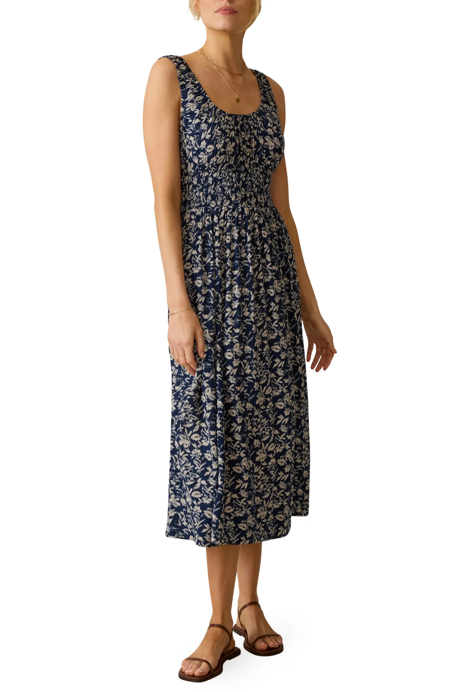 Sunseeker Smocked Waist Midi Dress | Nordstrom