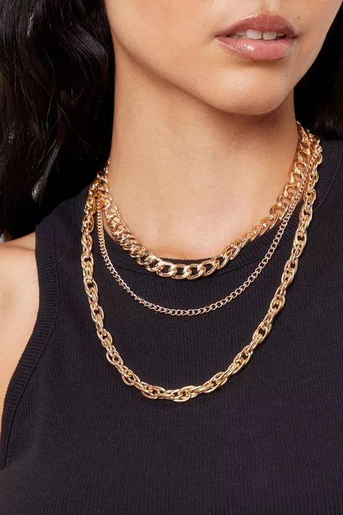 Triple Layered Chain Necklaces | Nasty Gal (US)