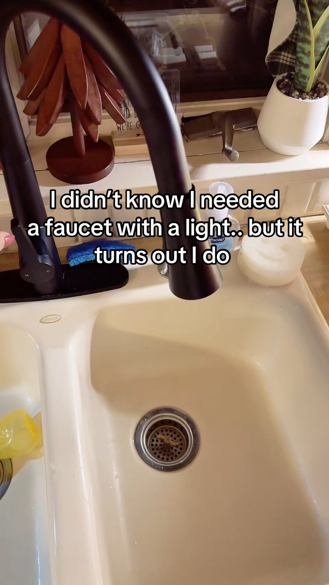 LED kitchen faucet is the coolest thing! #kitchengadget #kitchen 

#LTKHome #LTKSaleAlert #LTKmomlife
