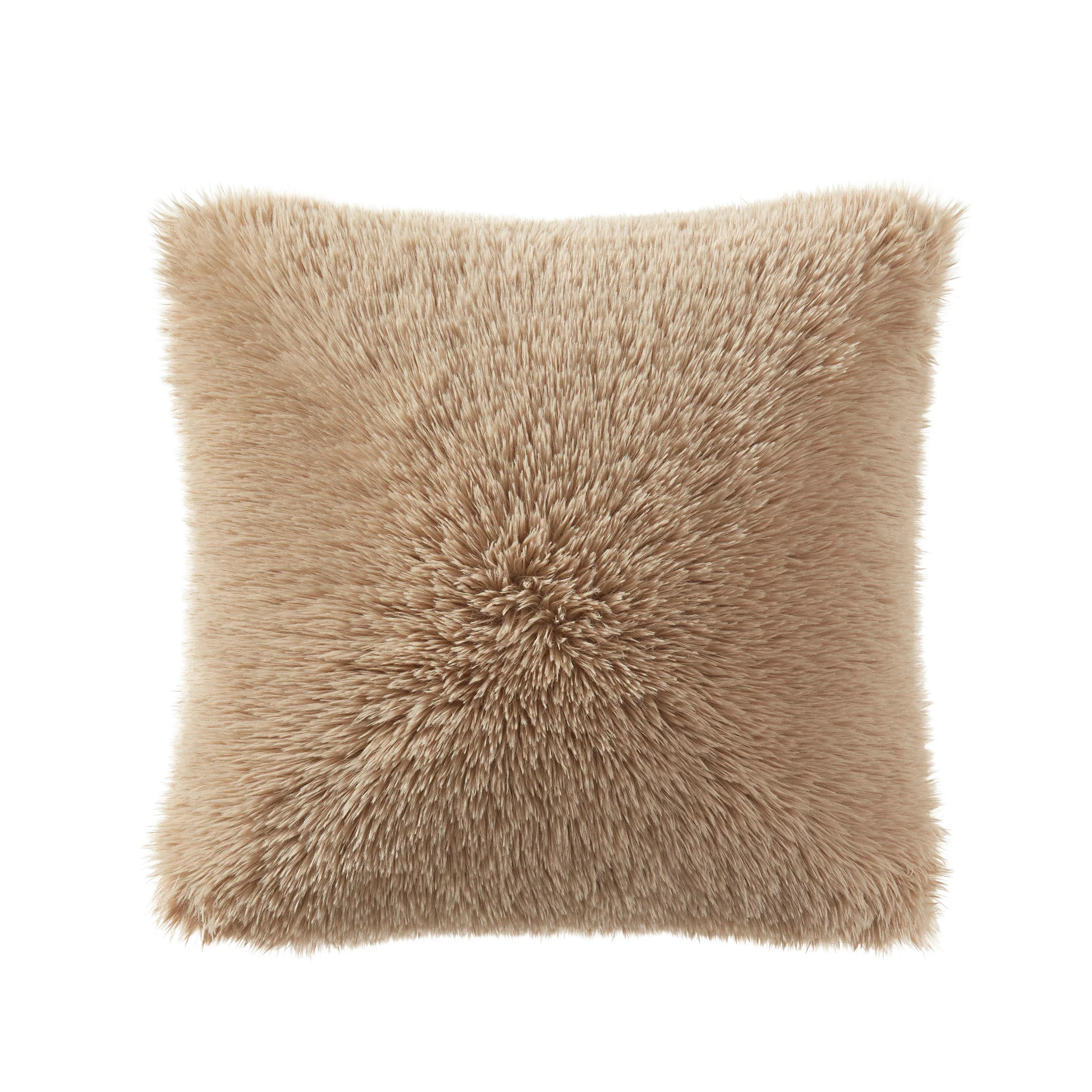 My Texas House Angel Faux Fur Decorative Pillow Cover, 18" x 18", Brown Rice - Walmart.com | Walmart (US)