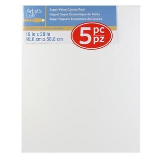 4 Packs: 5 ct. (20 total) 16" x 20" Super Value Canvas by Artist's Loft® | Michaels Stores