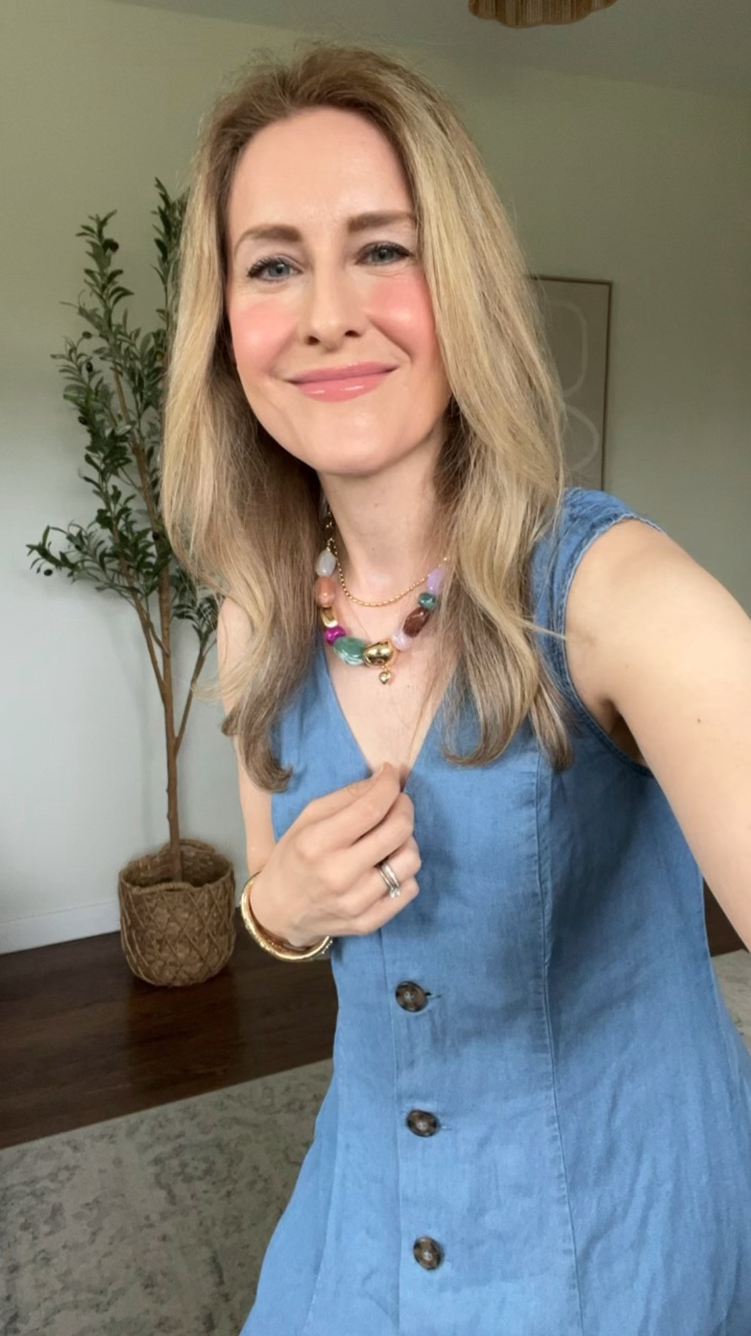 Waiting for this Walmart chambray denim dress to go online! Looks like Madewell and you can’t beat the price! I’m in my usual size small. #walmartfashion