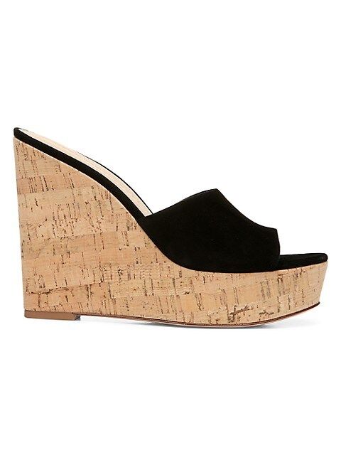 Dali Suede & Cork Wedge Platform Sandals | Saks Fifth Avenue