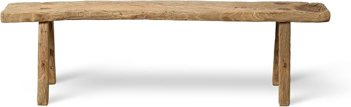 Artissance 20" H Vintage Noodle Bench 5-5.5ft Long Weathered Natural (Size and Finish Vary) | Amazon (US)