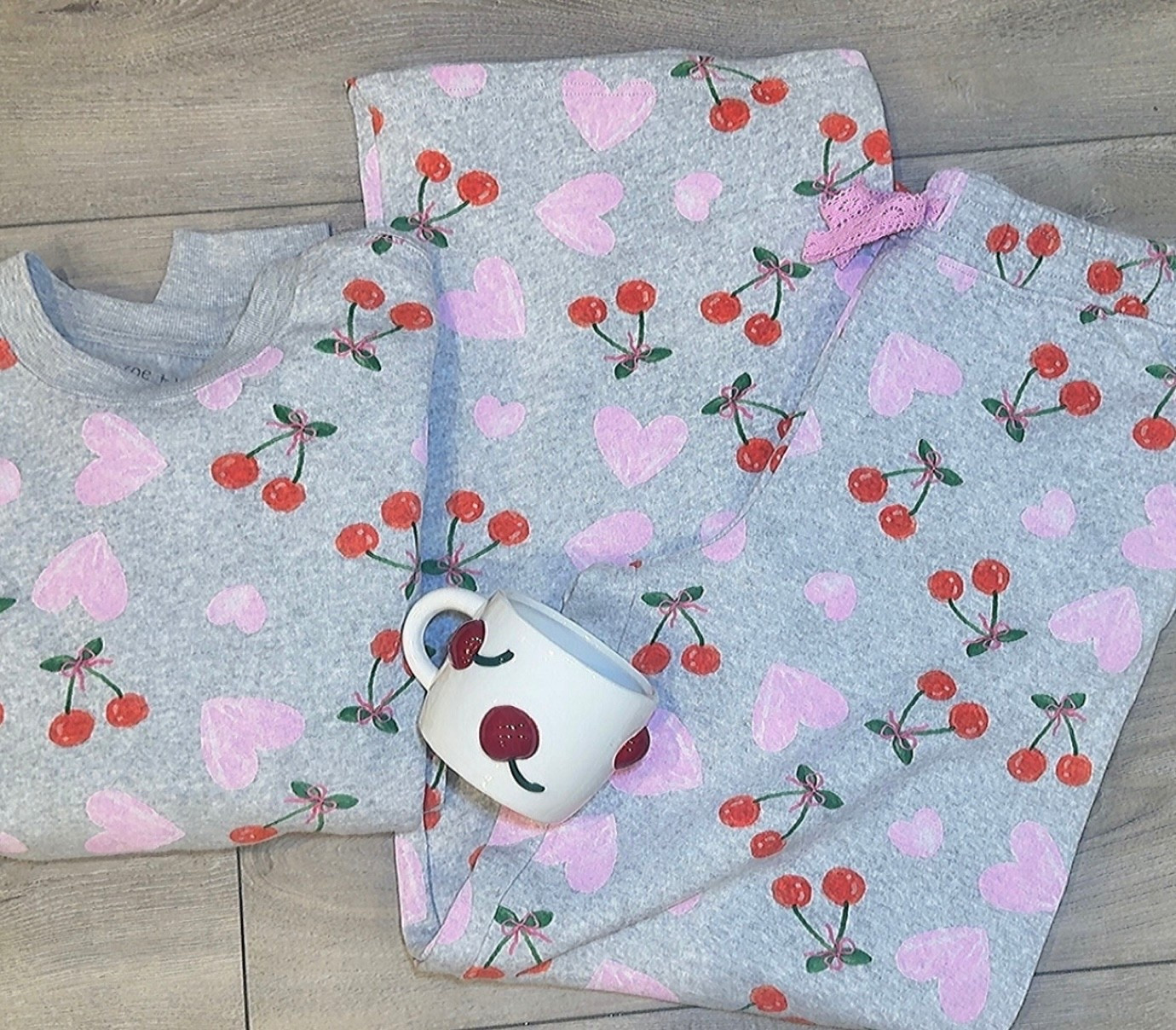 The cutest valentine and cherry lounge outfit.   So cute. Comfy, roomy..  I’ll live in for days! 



#LTKHome #LTKmomlife #LTKootd