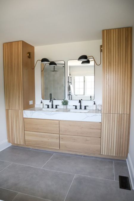 Bathroom master vanity white oak cabinets 

#LTKhome #LTKFind #LTKfamily