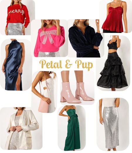 Obsessed with these looks from Petal and Pup! I will be getting those pink booties, the bow sweater and we will see what else! These holiday looks are everything 

#LTKfindsunder100 #LTKSeasonal #LTKHoliday