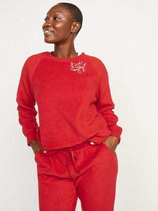 Vintage Sherpa Easy Sweatshirt for Women | Old Navy (US)