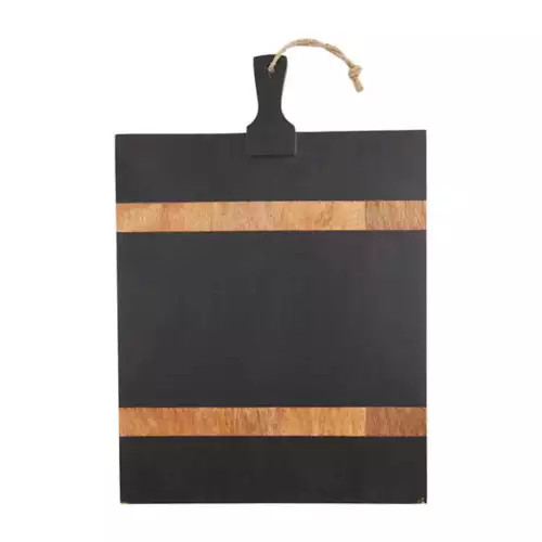 Mud Pie Black Wood Strap Board | Scheels
