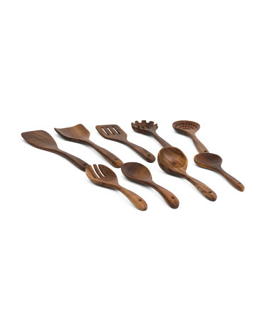 9pc Teakwood Utensil Set | TJ Maxx