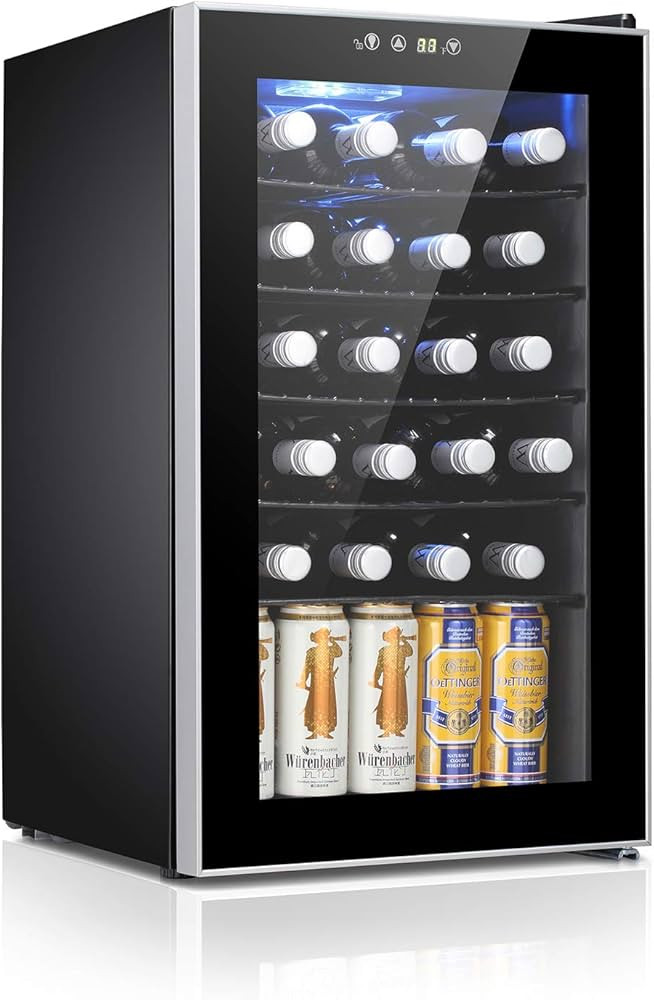 Antarctic Star 24 Bottle Wine Cooler/Cabinet Beverage Refrigerator Small Mini Wine Cellar Beer So... | Amazon (US)