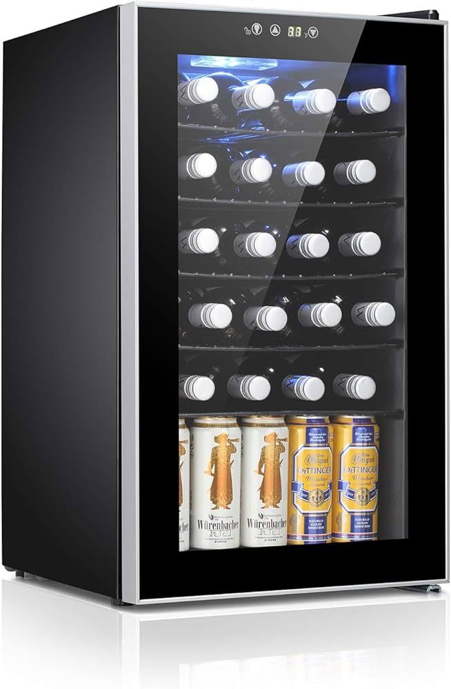 Antarctic Star 24 Bottle Wine Cooler/Cabinet Beverage Refrigerator Small Mini Wine Cellar Beer So... | Amazon (US)